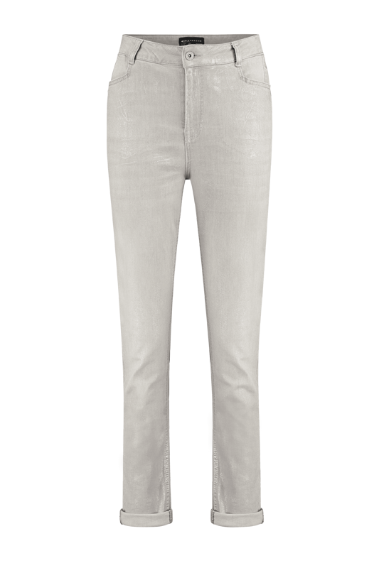 Jeans metallic coating