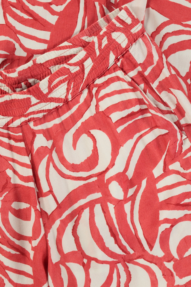 Pull-on broek met print