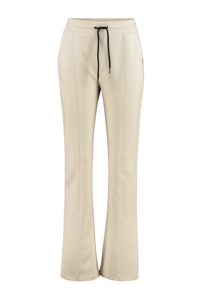 Jersey flared broek