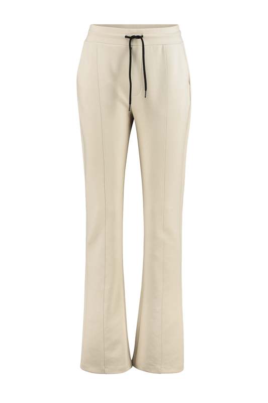 Jersey flared broek
