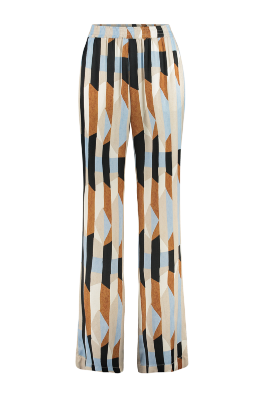 Broek multicolour print
