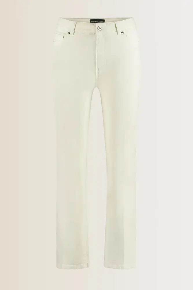 Flared 5-pocket cropped