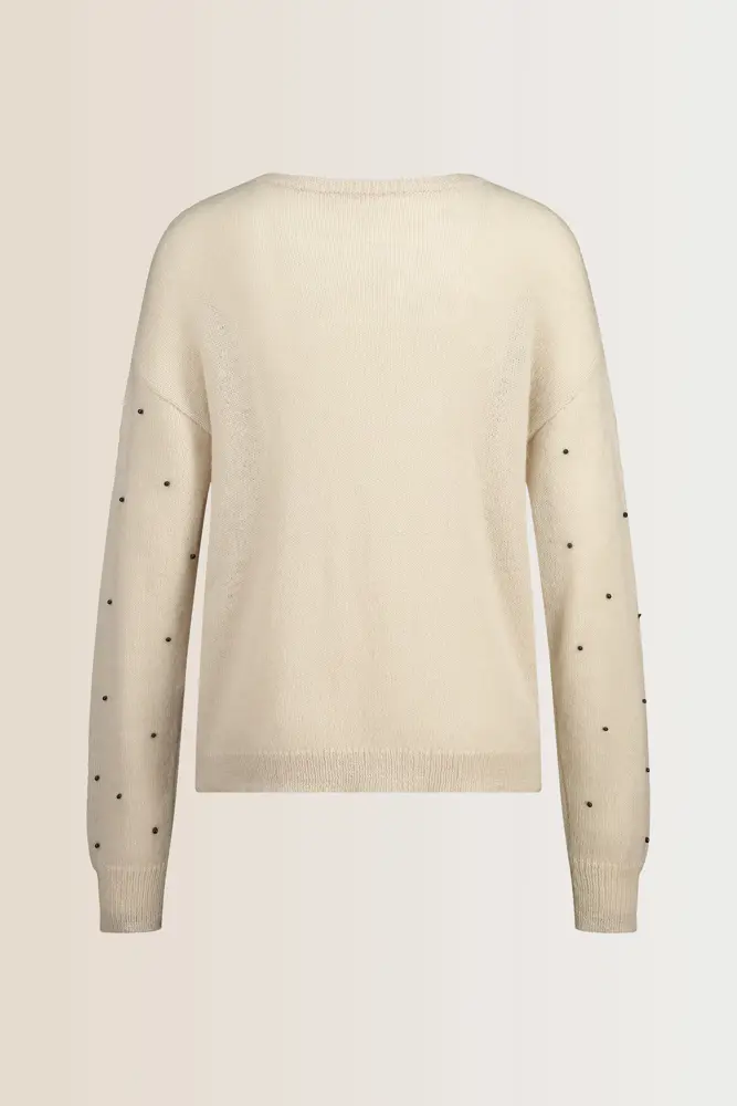 Wolmix trui met studs