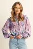 Ikat print blouse