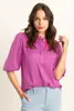 Blouse met subtiele glans