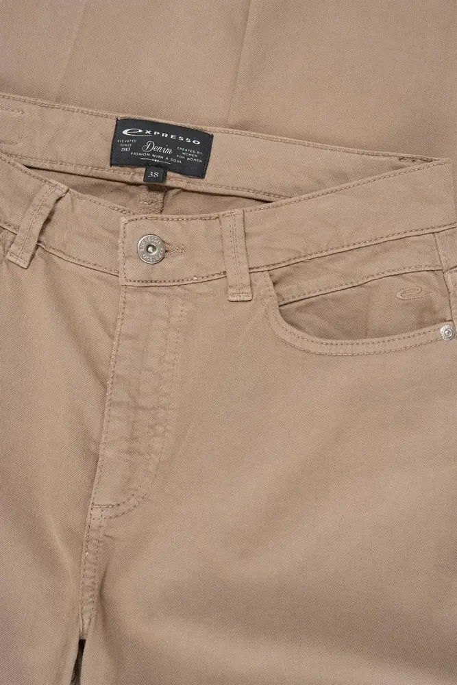 Flared broek met hoge taille