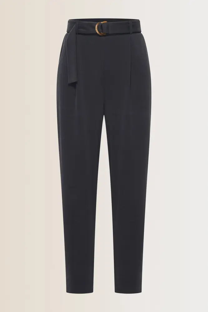 Tapered broek met plooien