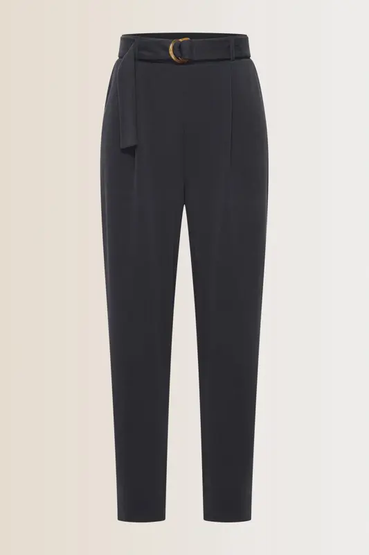 Tapered broek met plooien