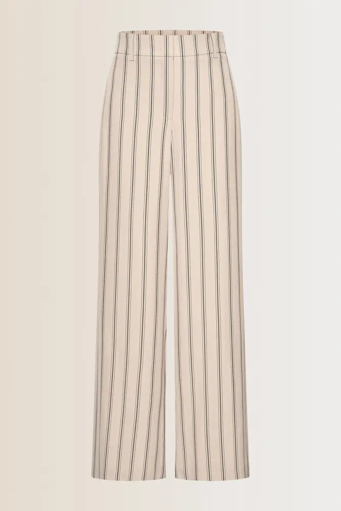Wijde broek met strepen