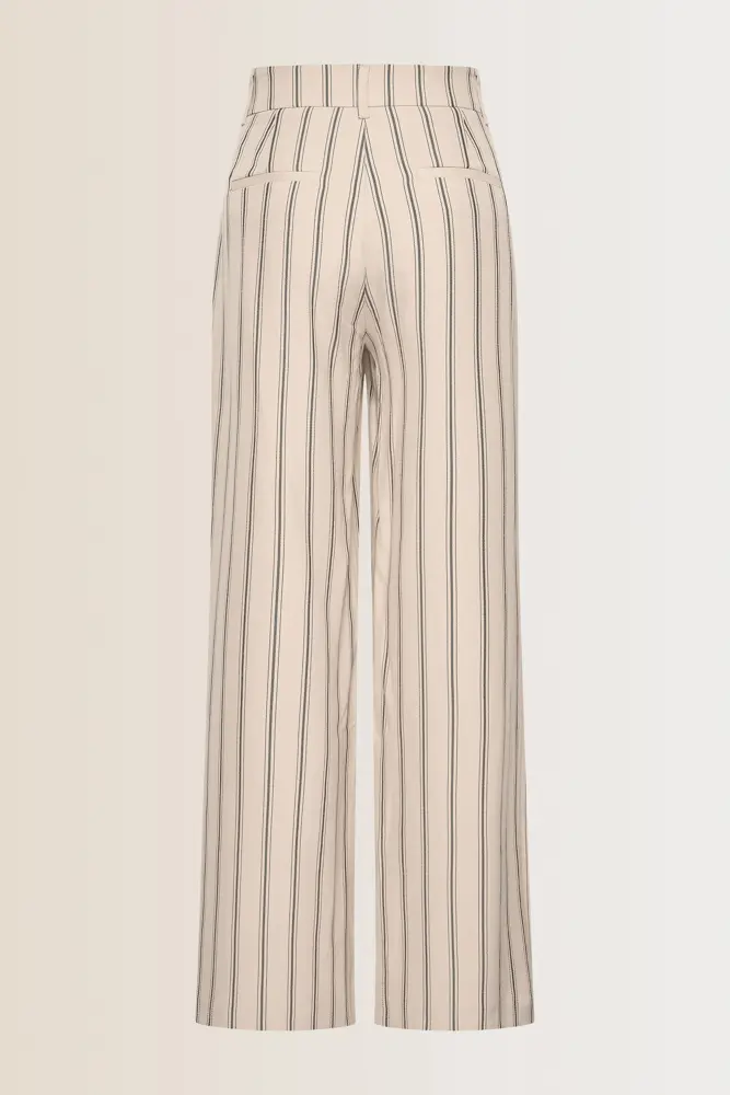 Wijde broek met strepen