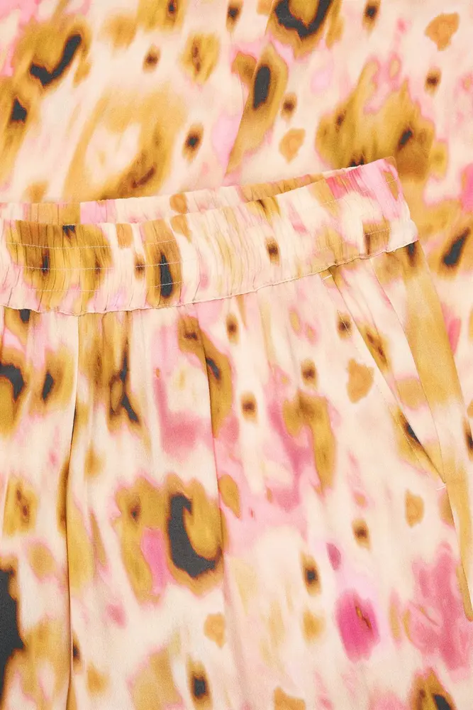 Wijde broek met print