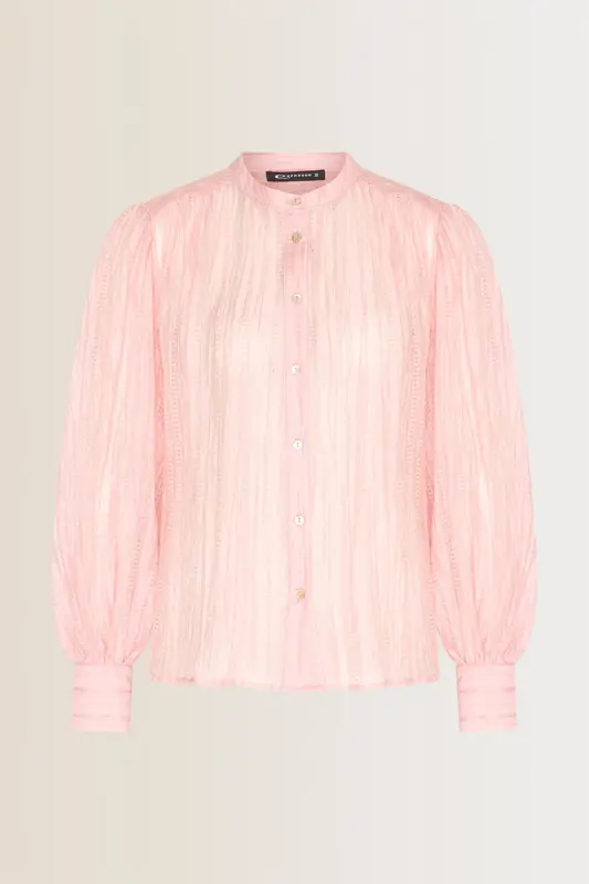 Blouse met pofmouwen