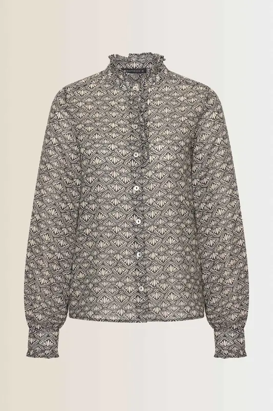 Blouse met ruches