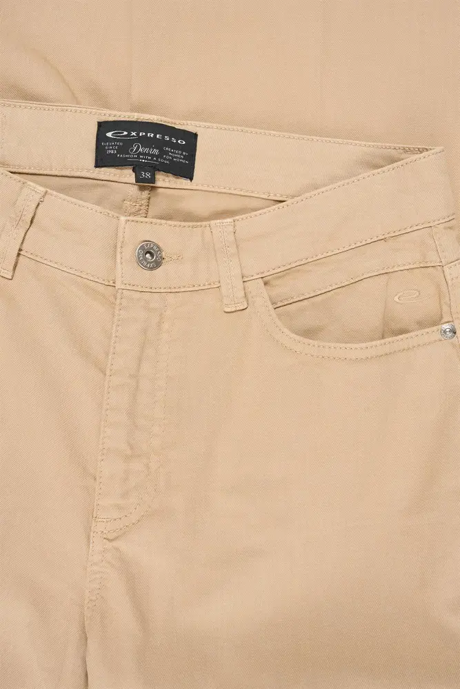 Flared broek met hoge taille