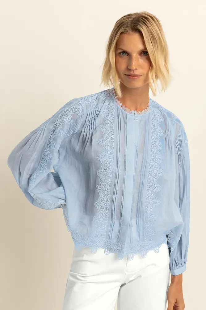 Blouse met kant