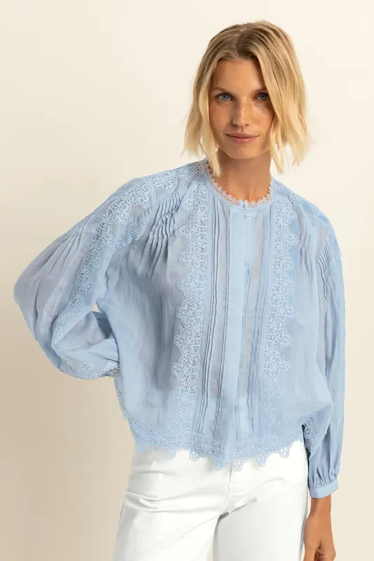 Blouse met kant
