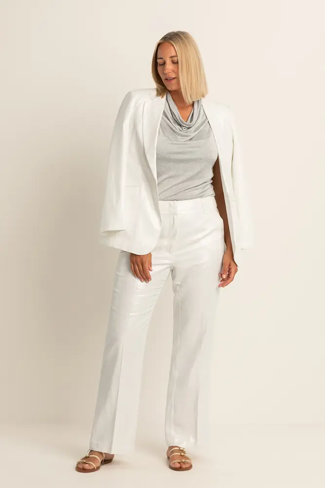 Linnen-mix broek