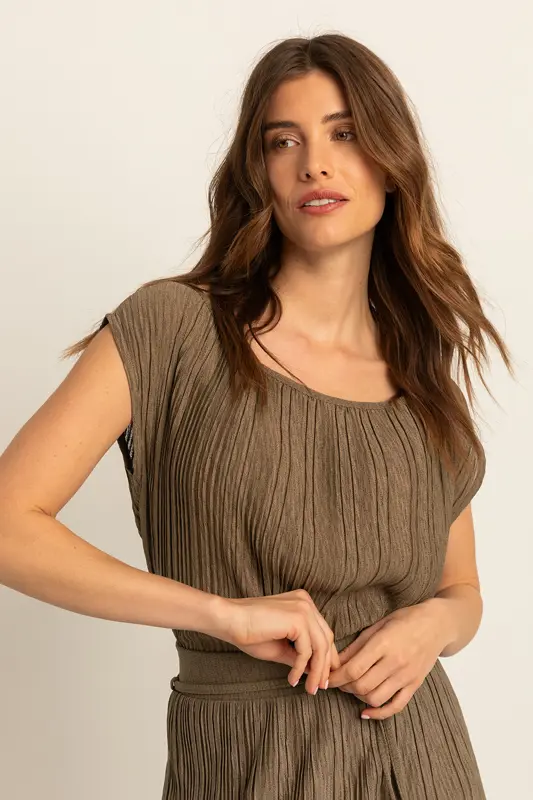 Plissé top