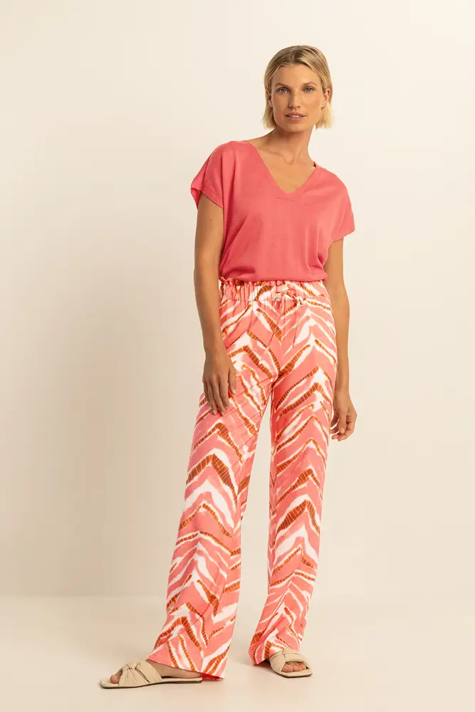 Wijde broek met print