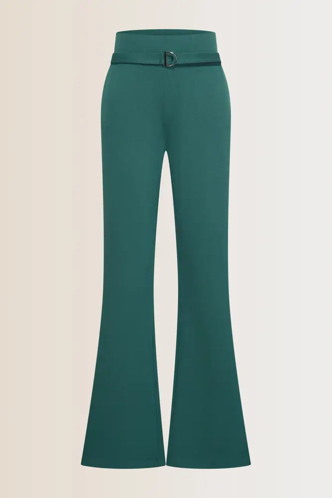 Flared jersey broek