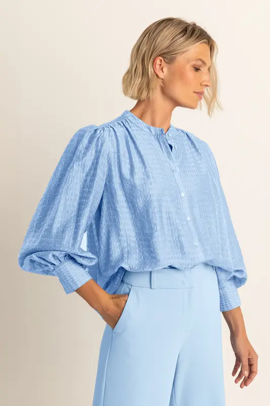 Blouse met pofmouwen