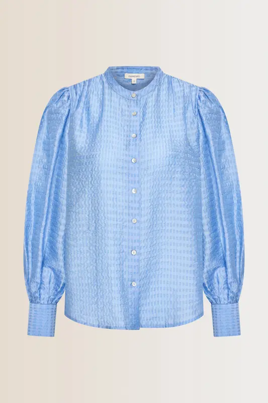 Blouse met pofmouwen
