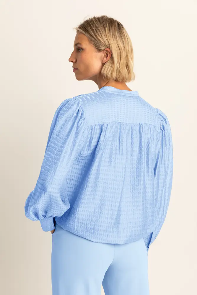 Blouse met pofmouwen