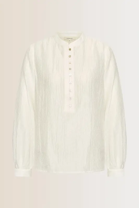 Blouse met pofmouwen