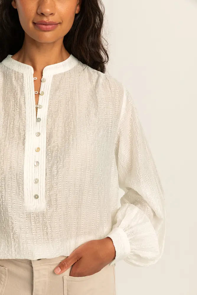 Blouse met pofmouwen