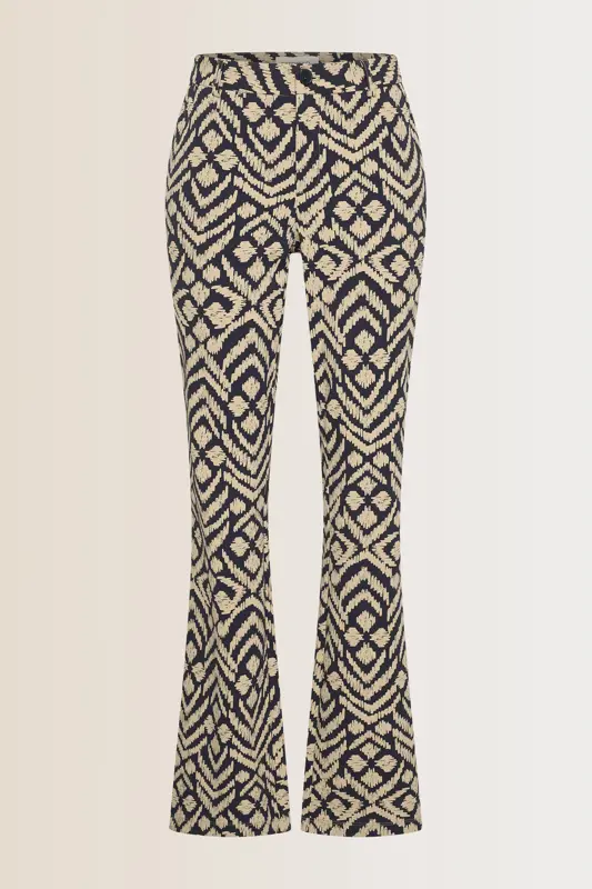 Flared travel broek