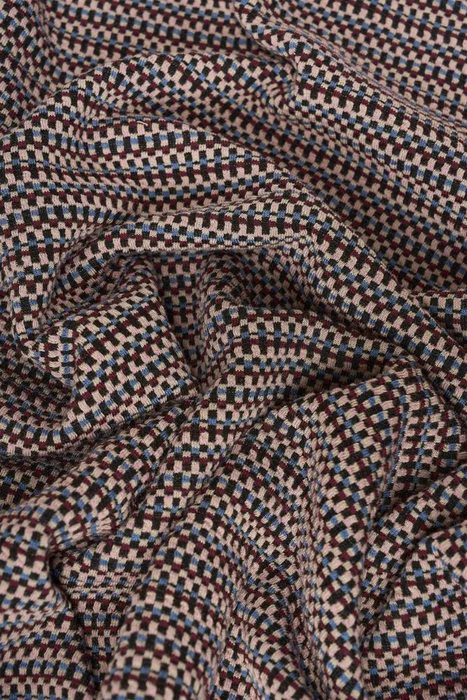 Jacquard top met boothals
