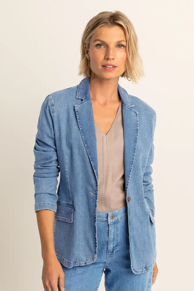Denim blazer