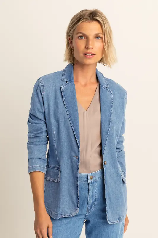 Denim blazer