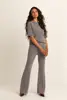 Flared jersey broek