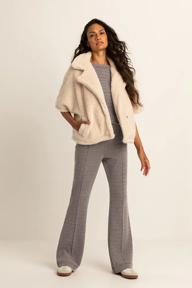 Flared jersey broek