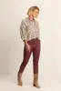 Coated skinny jeans