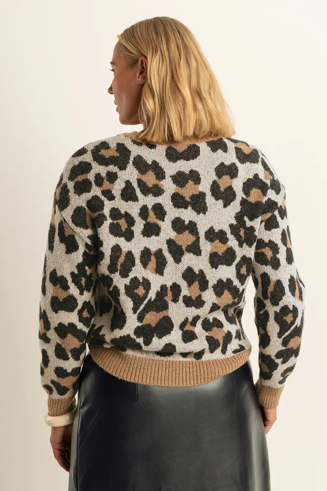 Jacquard trui