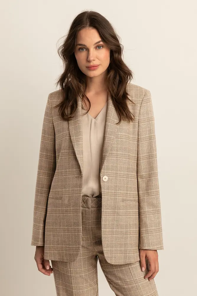 Geruite blazer