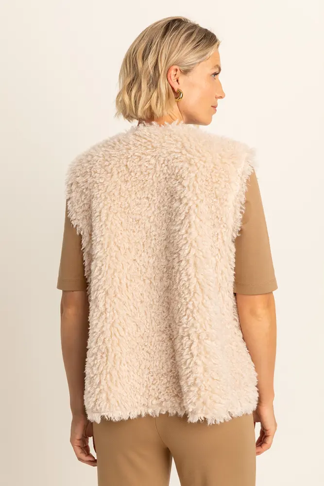 Faux fur gilet