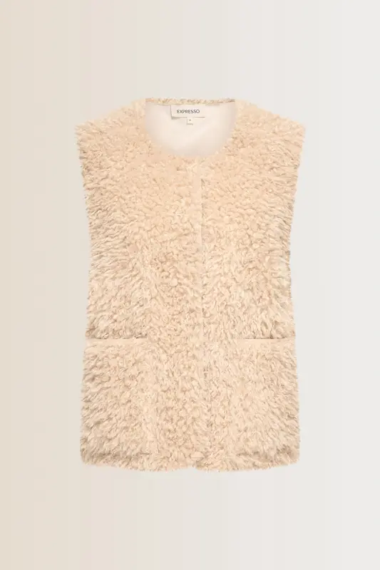 Faux fur gilet
