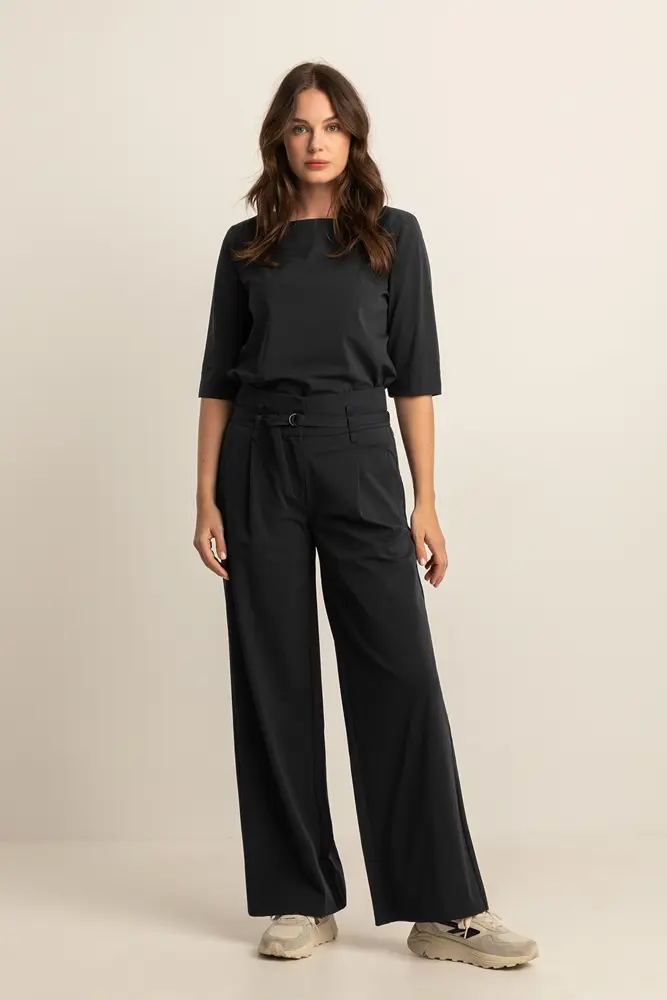 Wijde travel broek
