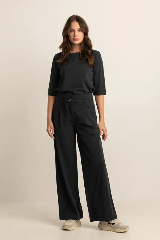 Wijde travel broek