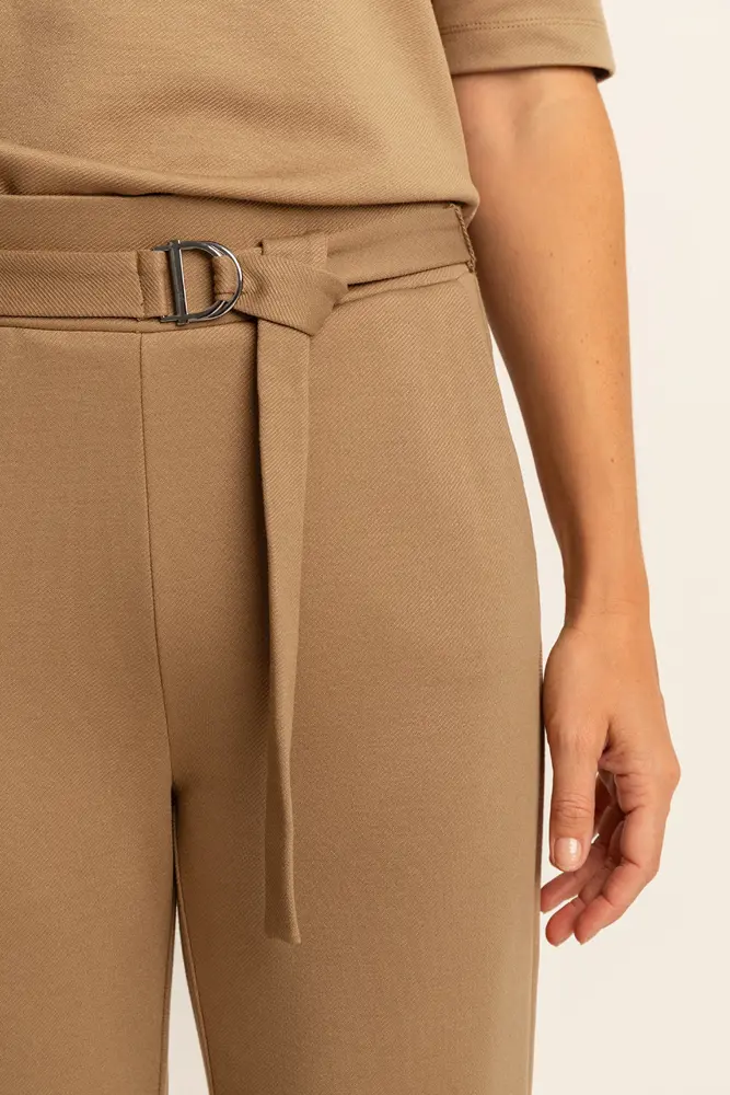 Flared jersey broek