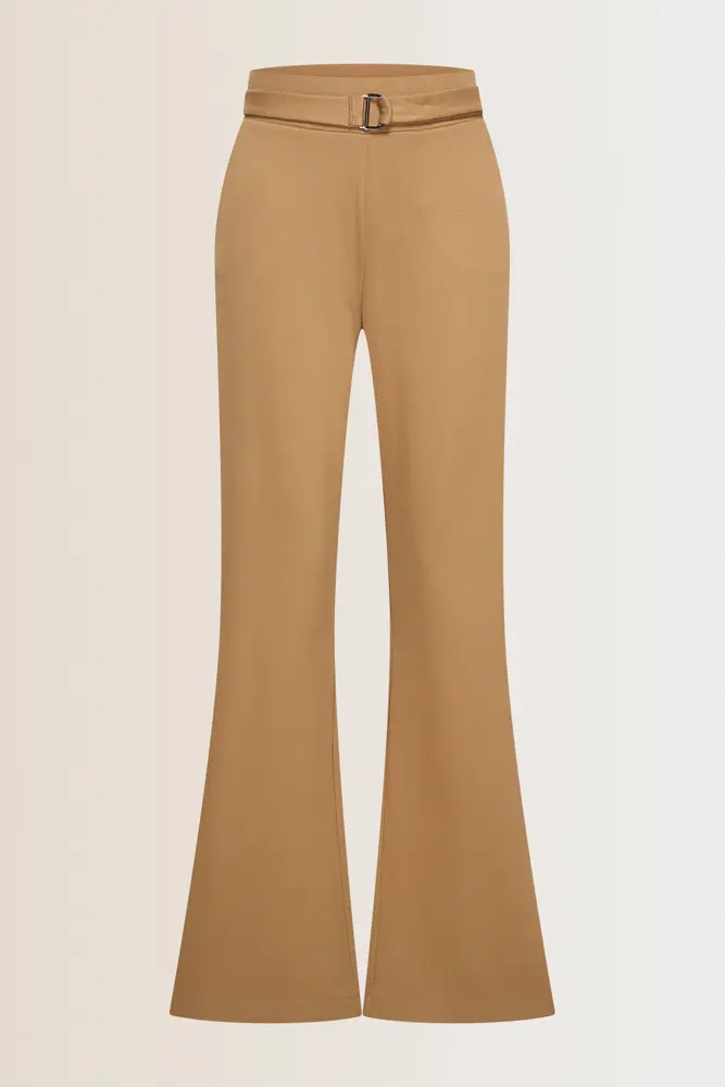 Flared jersey broek