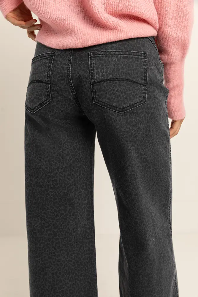 Jeans met luipaardprint