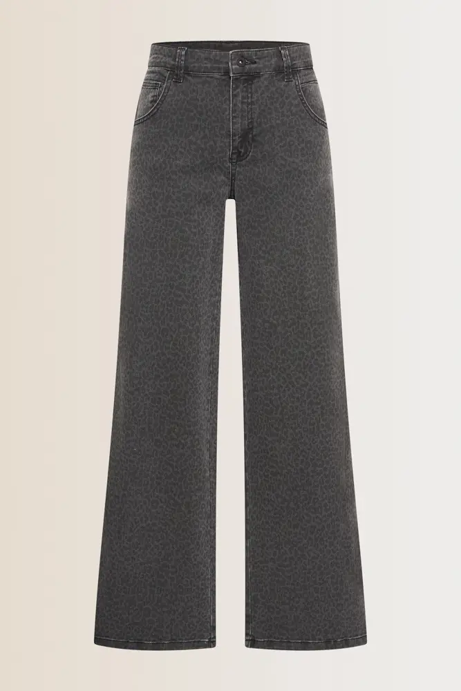 Jeans met luipaardprint