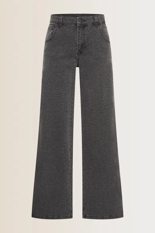 Jeans met luipaardprint