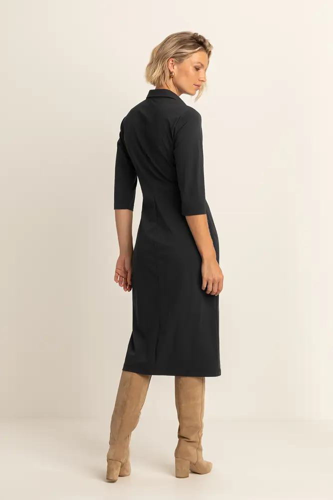 Travel jurk met knoopdetail