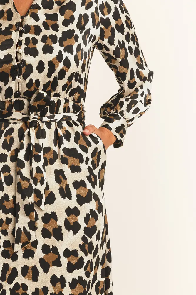 Jurk met luipaardprint