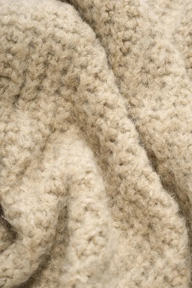 Lang wol-mix vest
